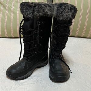 Pacific Mountain Whiteout Thinsulated Winter Boots, Black